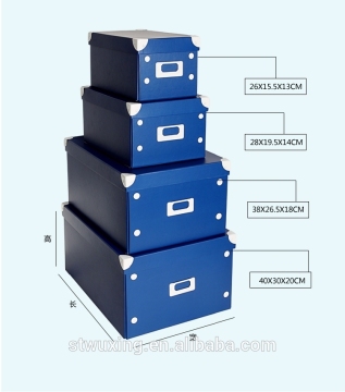 foldable paper stroage box set of 3 collapsible box folding box