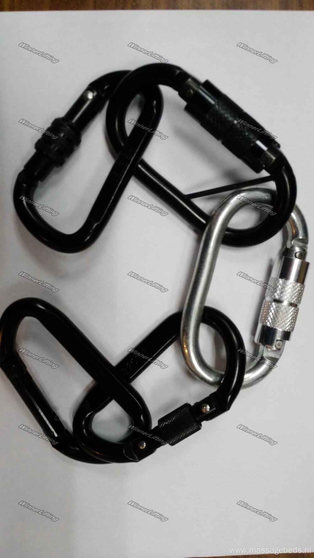 2.3T Heavy Duty Black-Coating Carabiner