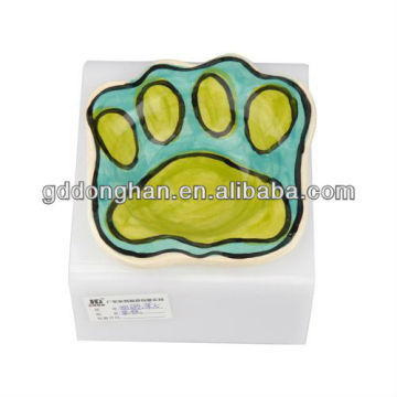 popular style footprint animal print pet bowl