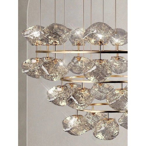 Custom Glazed Decorative Color Glass Modern Chandelier