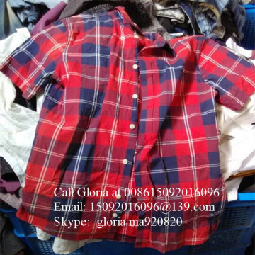 Premium quality clothes used shirts used second hand