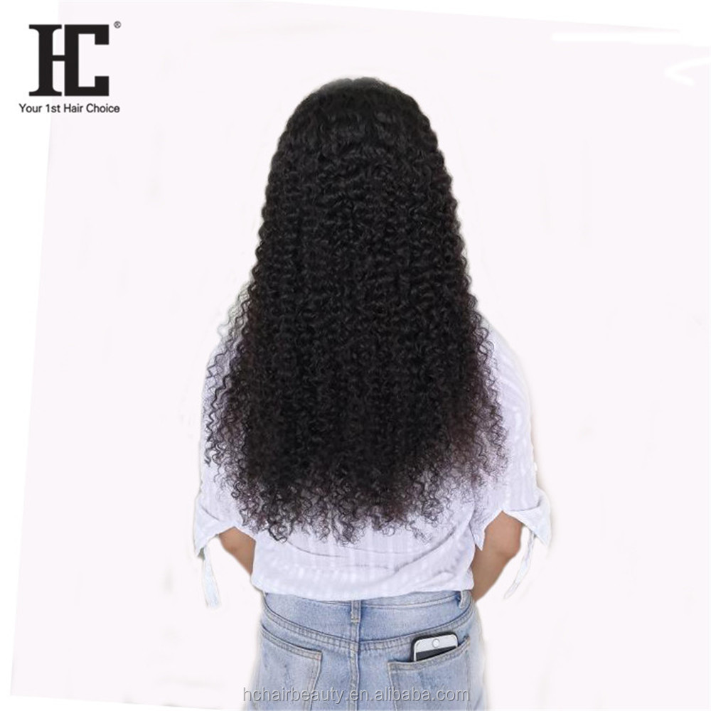 Afro Kinky Curly Wig 360 Lace Front Human Hair Wig Pre-Plucked With Baby Hair Brazilian Remy Human Hair Wig For Black Women