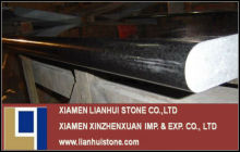 Polished+ bullnosed black pearl granite G684