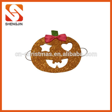 SJ-L6141Gold shinny pumpkin mask Halloween party decoration