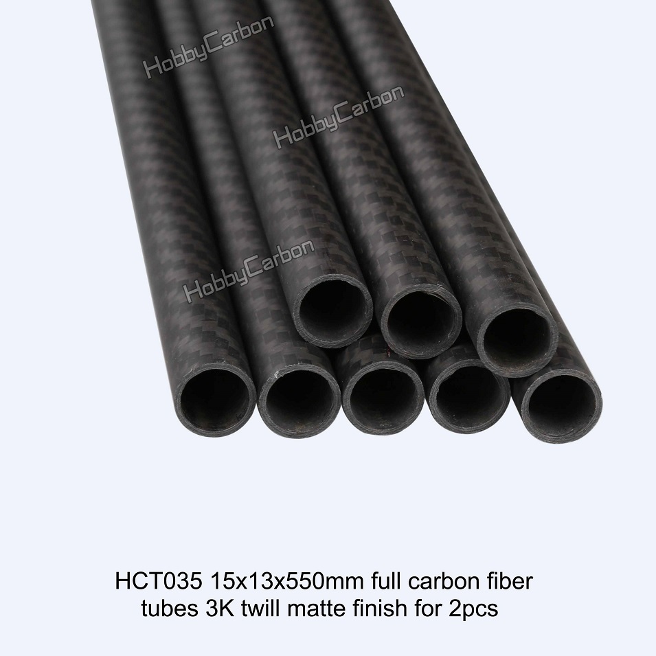 Tubo in fibra di carbonio unidirezionale in twill semplice 3K