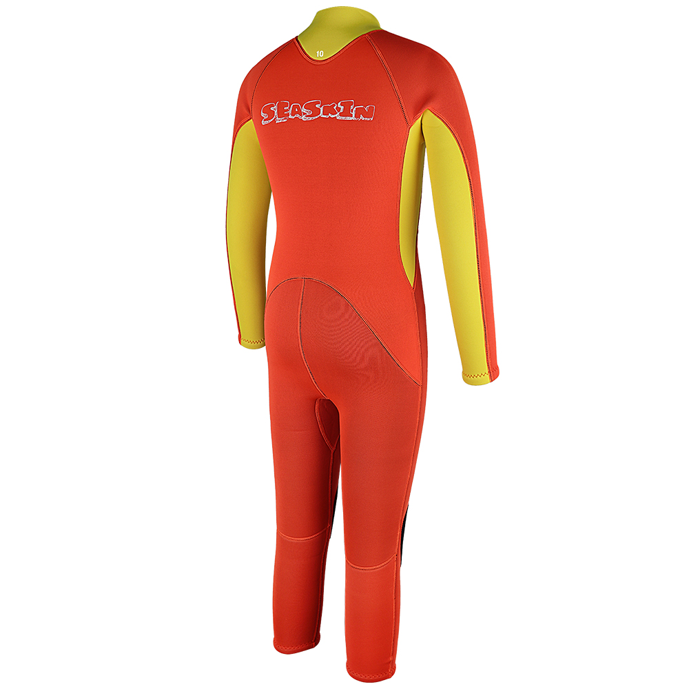 Berat Wetsuit Selam Zip Depan Kuning Seaskin