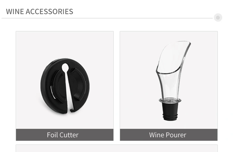 Wine Opener Set with Foil Cutter, Pourer and Stopper