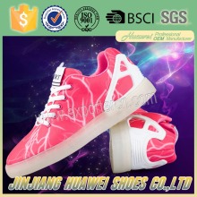 Dance Hip-hop Led Shoes With 3D Printing Pattern