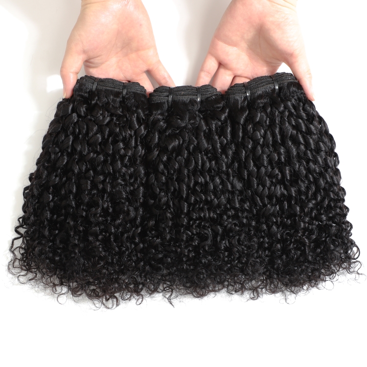 Hot selling 8A grade pixie curl 3 bundles 240g funmi human hair bundle brazilian hair in china