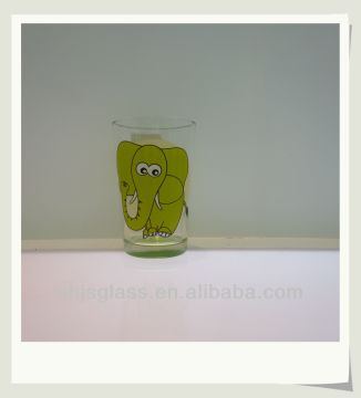 fancy drinking glass with fancy animal pattern