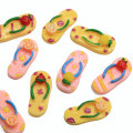 Supply Fruit Decoratie Meisje Slipper Hars Ambachtelijke Kawaii Flip-flop Sandalen Voor Haarspeldjes Diy Art Deco Kinderen Sieraden Ornament