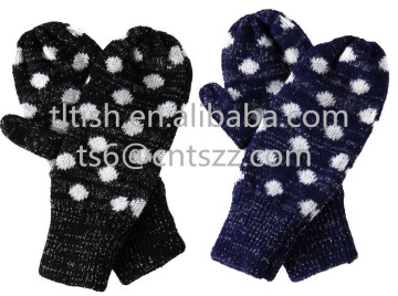 Best quality cheap acrylic mittens cute knitted mittens