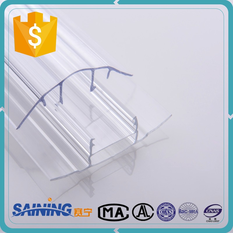 Transparent Pc Sheet Polycarbonate Connector Accessory Plastic H Profile