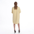 New styles yellow cashmere winter coat