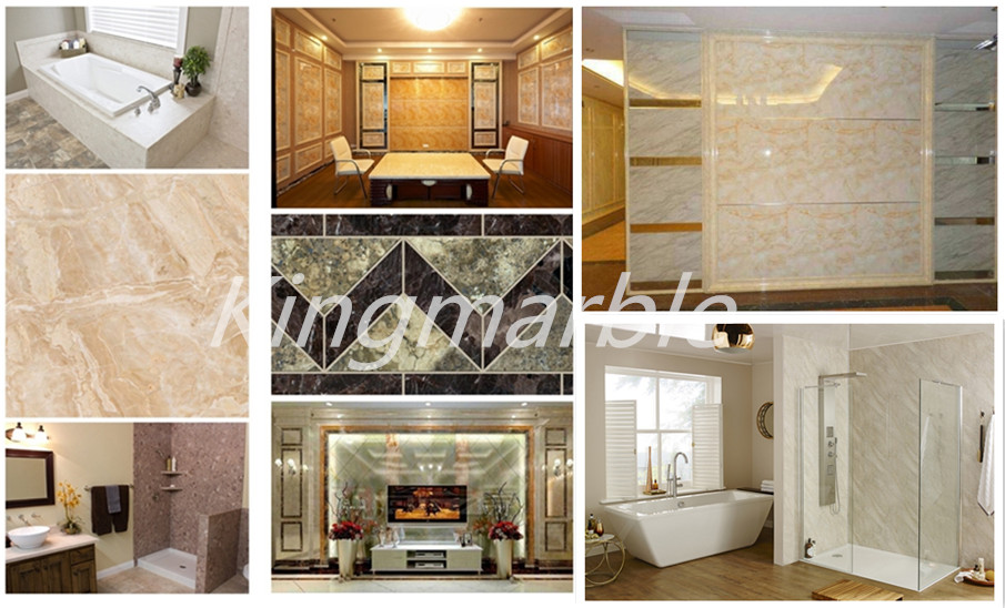 pvc faux marble wall panels sheet