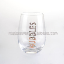 clear glass tea cup espresso cup coffer tumbler with logo