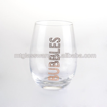 clear glass tea cup espresso cup coffer tumbler with logo