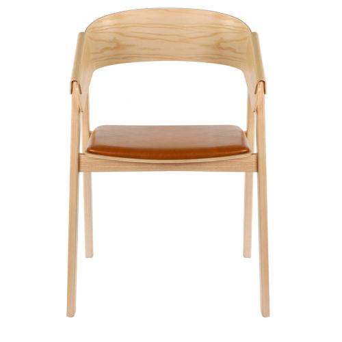 Sedia a sedia Muuto Sedia singola in legno massiccio