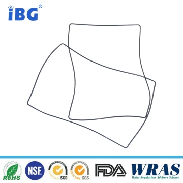 black rectangular rubber gasket