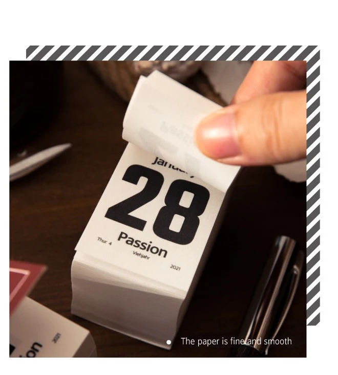 Tearable Mini Paper Scrapbook Daily Calendar