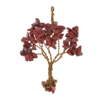 Natural Chip Semi Precious Stone Beads Life of Tree Pendant