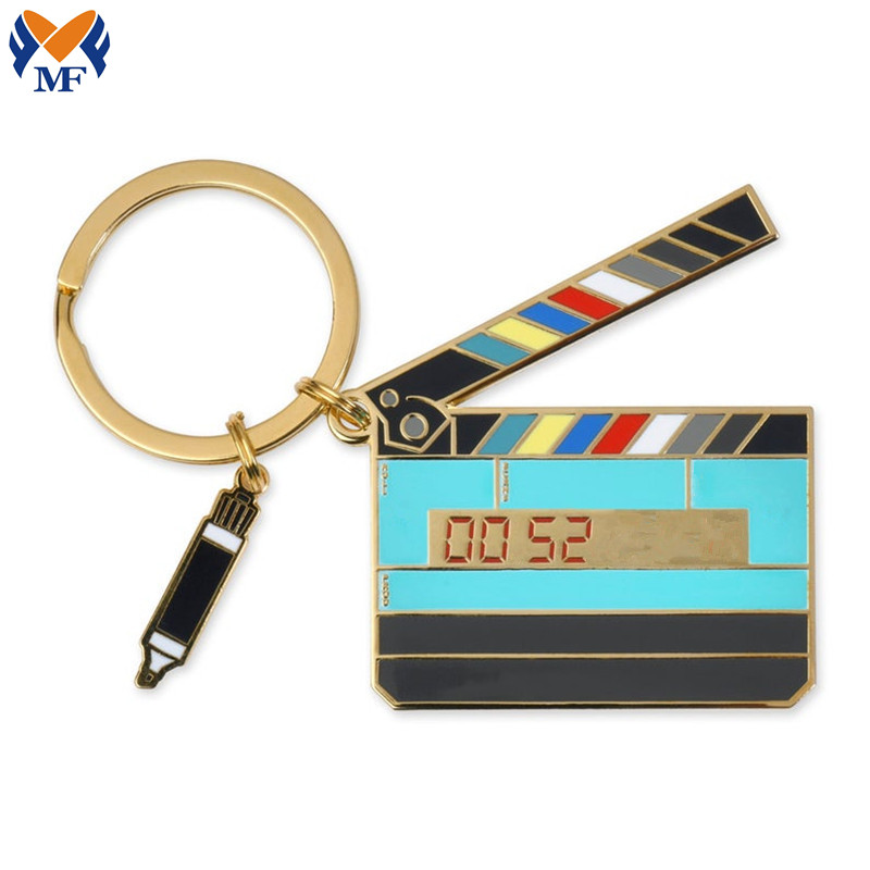 Gift Metal Custom Emamel Film Film Keychain