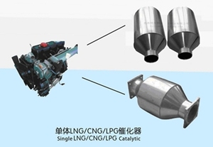 Commercial Vehicle LNG Catalytic Converters