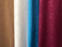 Microfiber fabric dyed embossed
