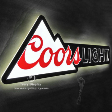 Coorslight metal light sign