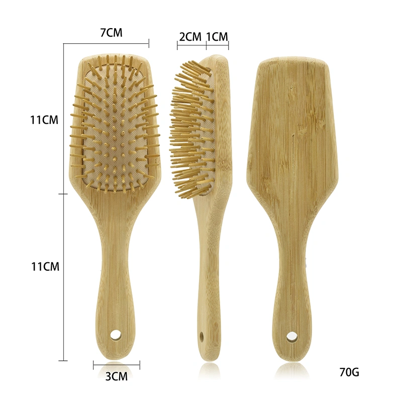 Eco Friendly Wood Massage Hair Brush Detangling Hair Brush