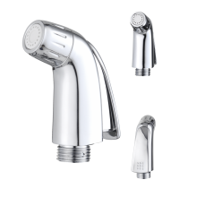 Portable Chromed Plastic Bidet Hand Diaper Sprayer