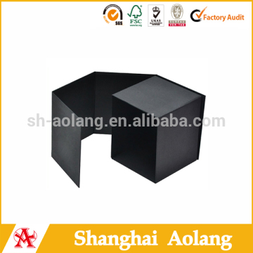 plain small black gift paper box