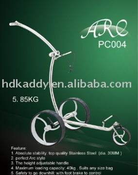 2014 Stainless Steel push golf caddies