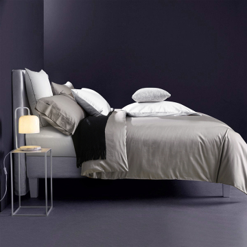 Metal Gray 100% Egyptian Cotton Modern Style Quilt Cover