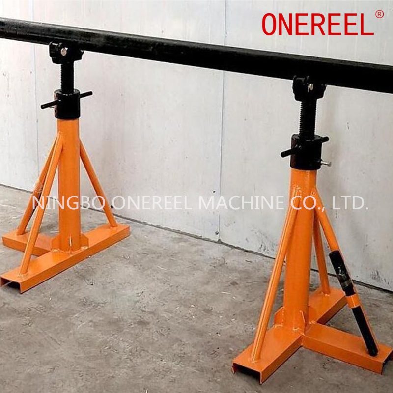 Small Telescoping Power Cable Drum Lifter 6 Jpg