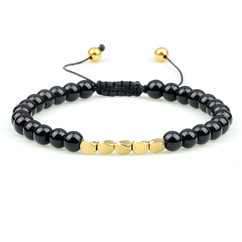 Bracelet perlé pour les hommes femmes 8 mm ajusté à l&#39;huile essentielle Anxiété aromathérapie Brangle bijoux Cadeaux