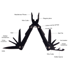 Camping Gift: Foldable Stainless Steel Pocket Multitool with Scissors & Screwdriver