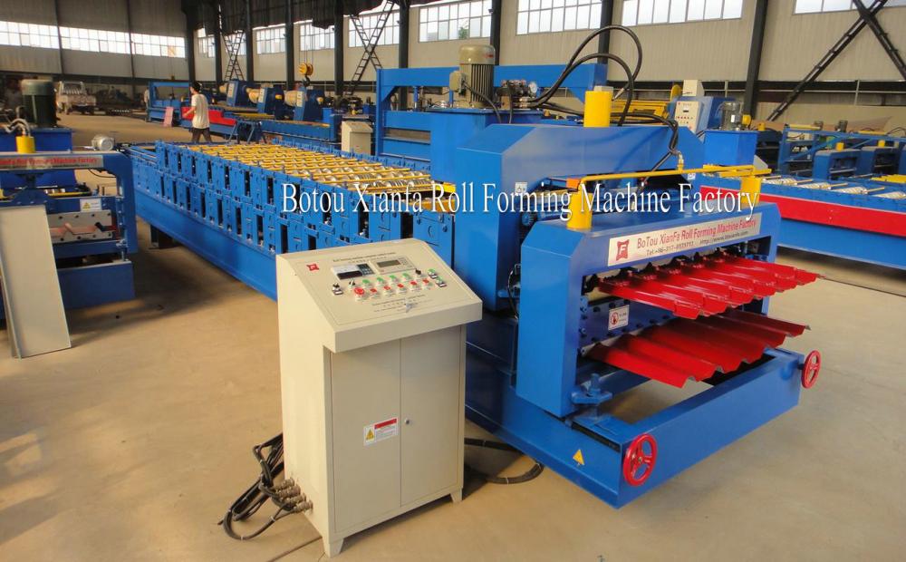 Galvanized Sheet Double Roof Roll Forming Machine