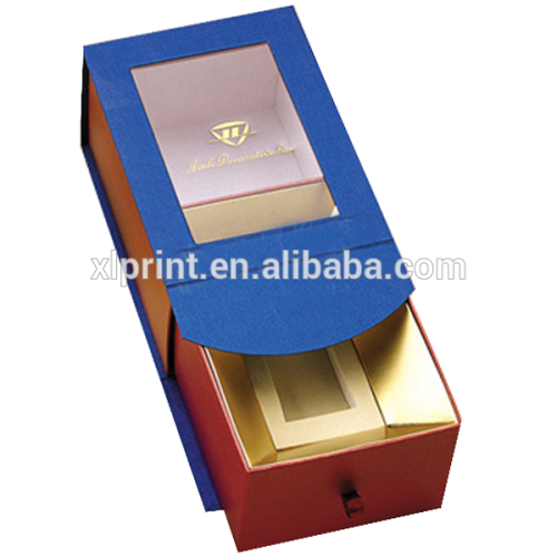 PVC window paper box , luxury pvc perfume packaging for sale