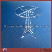 Dismountable Counter Clear Single Acrylic Cupcake Display Stand