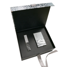 Eco-friendly Eye care cosmetics paper box with ribbon