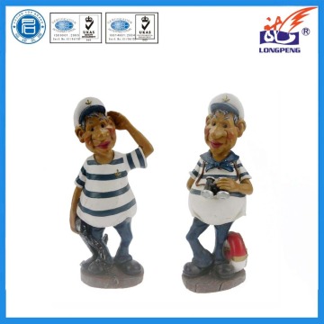 Polyresin Ocean Series 3D Hand-Painted Sailor Figurines ,Polyresin Sailor Statue for Souvenir