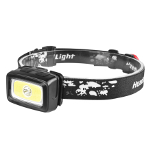 3XAAA Battery Operated COB Multi-Function Headlight with Rear Warning Light