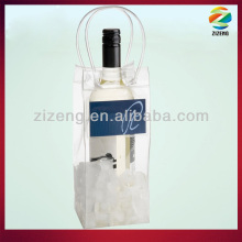 wine cooler plastic bag transperent pvc ice bag for Champagne