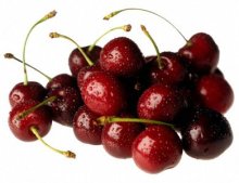 Fresh Red-Black Cherries