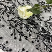 Mysterious  Babysbreath Yarn Mesh Embroidery Fabric