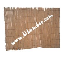Natural willow fence for garden or home decoration