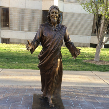 Western Style outdoor decoration life size brass jesus sculpture
