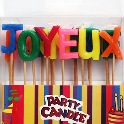 Colorful Letter Candles Party Candles (ZMC0040)