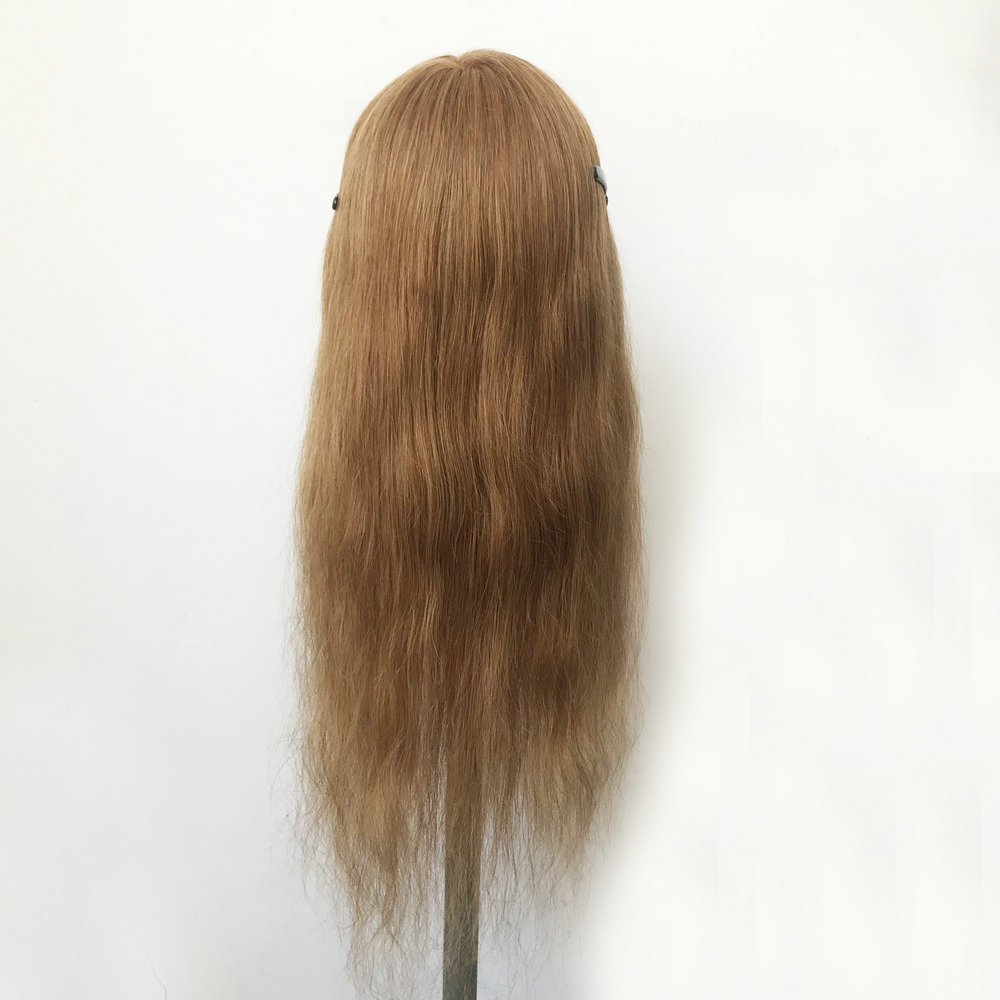 Salon Light blonde color 100% Human Hair Mannequin Doll Training Head Practice Head Wholesale